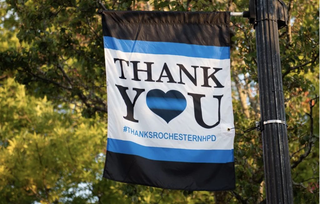 Reminder Paint the City Blue to show appreciation for Rochester Police The Rochester Post