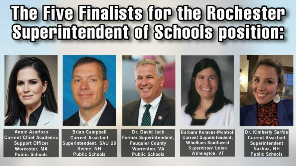 Elie Roc Post Rochester School Department releases names of Superintendent finalists ...