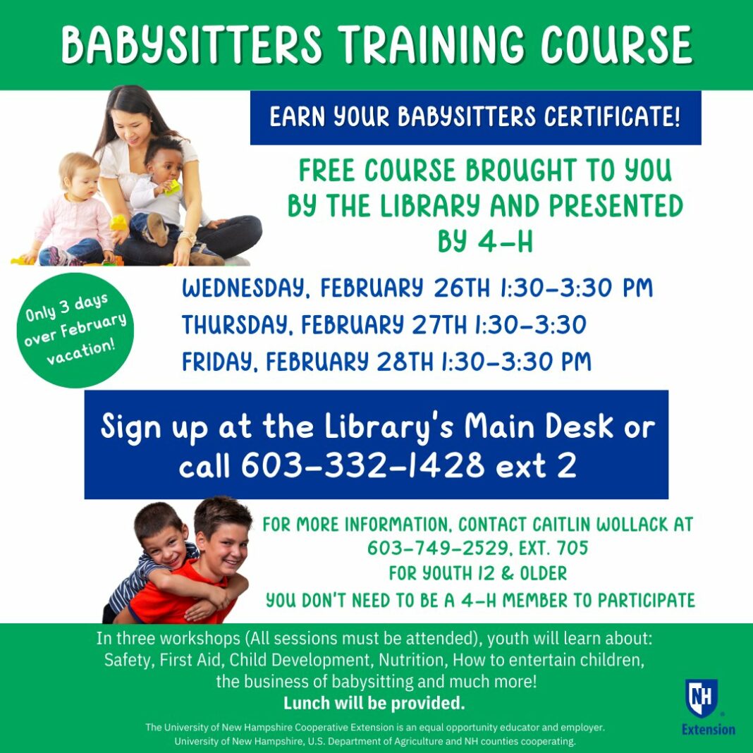 Attention teens free babysitting course offered at rochester public