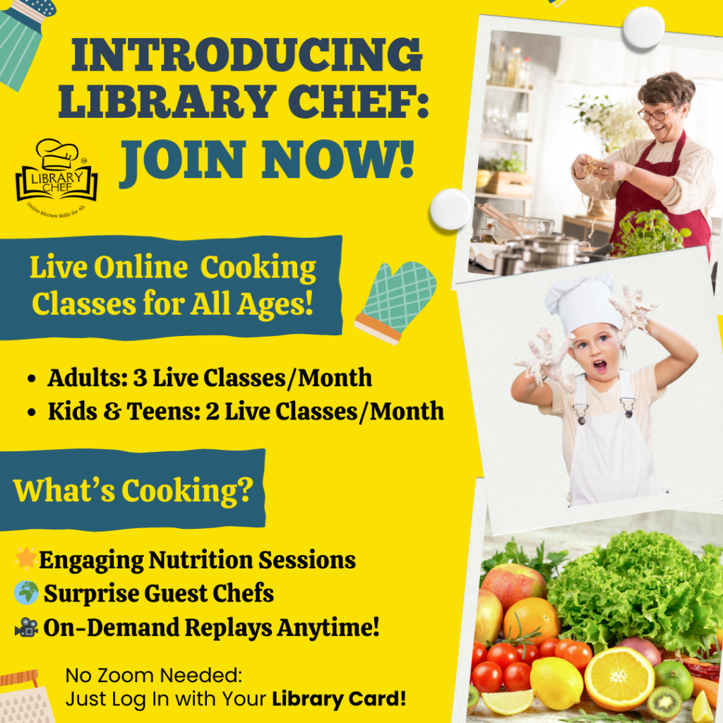 Library Cooking Program Logo Rochester Public Library Introduces “Library Chef” Digital Cooking ...