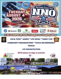 Rochester’s National Night Out Returns 8/4 with Community Partners ...